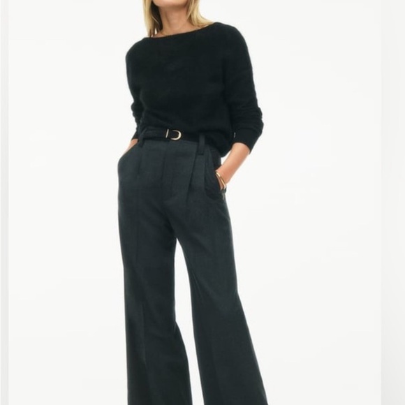 New Zara $89 Wool High Waist Gray Size S Pants Into the Classics 8438/776 - Picture 1 of 8